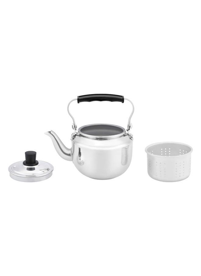 AL SANIDI Aluminum teapot, Teapot, Silver, Size 14 Cm  - Image 4