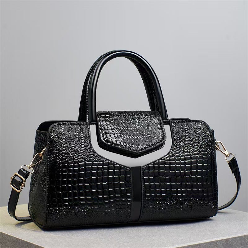 Handbag Arrival Crocodile Pattern Fashionable Korean Style Trendy Shoulder Crossbody Bag Large Capacity Stylish Pillow Bag