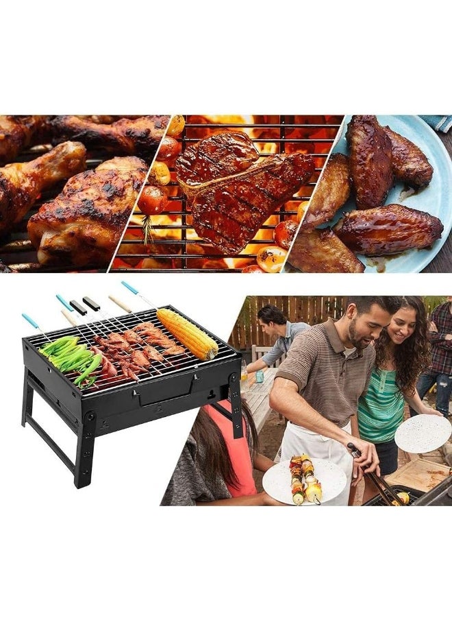 YANEK - YANEK BBQ Grill, Portable, Foldable Stand, Stainless Steel, For Barbecue, Camping & Outdoor Activities - Image 1