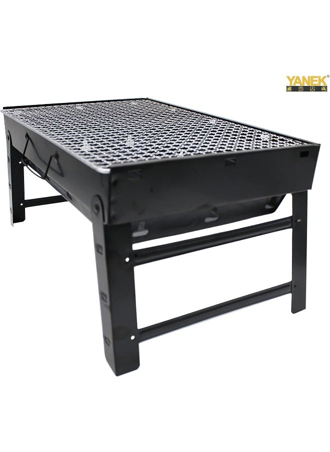 YANEK - YANEK BBQ Grill, Portable, Foldable Stand, Stainless Steel, For Barbecue, Camping & Outdoor Activities - Image 1