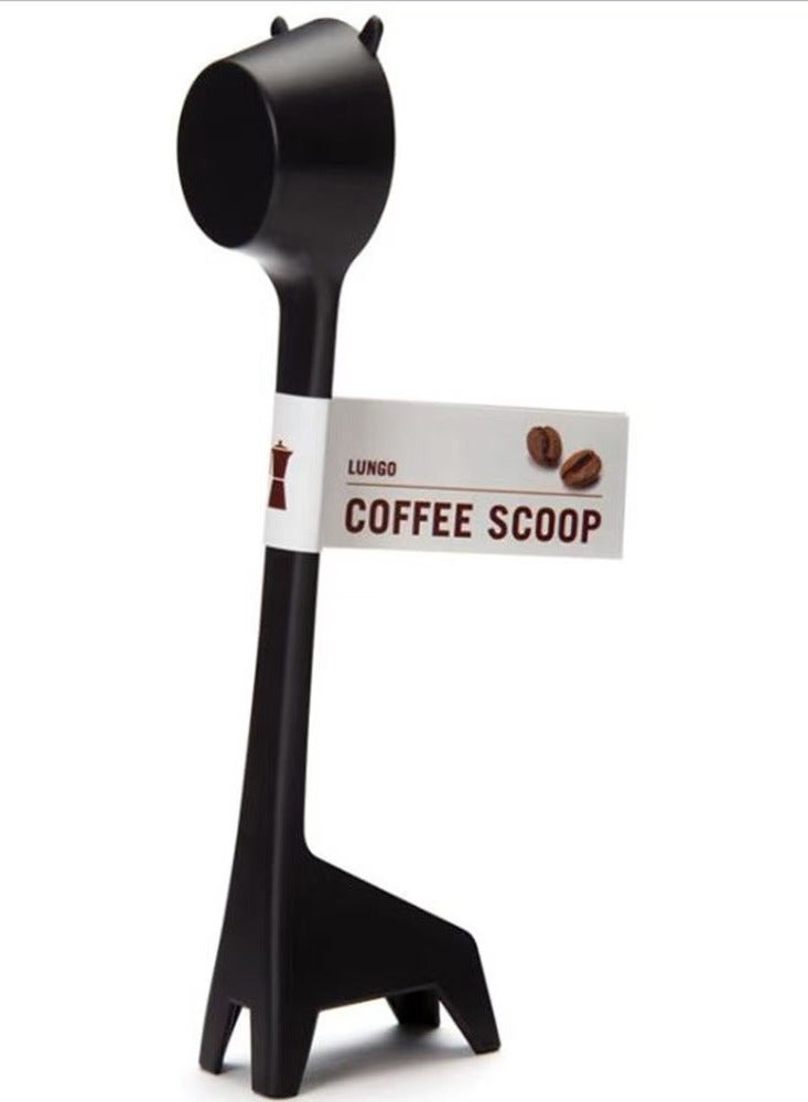Laseta ملعقة قياس وتمسّك القهوة 2 في 1 باللون الأسود - Image 1