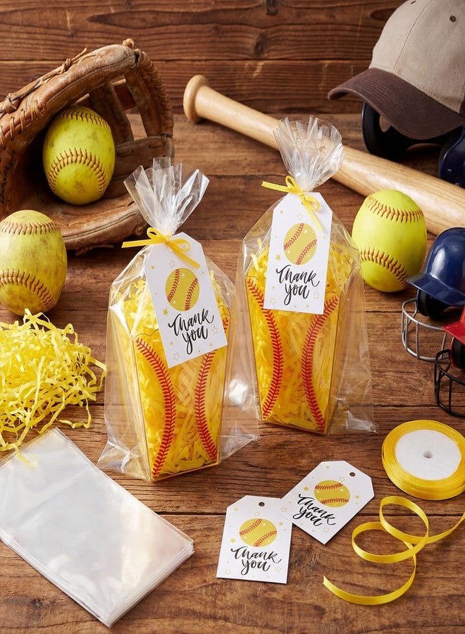 Kathfly 12 Pack Softball Baskets Empty Senior Night Basket for Gifts Empty to Fill Plastic Storage Box for Boys Softball Team Sport Party Favor Holiday Gift Packaging - Image 4