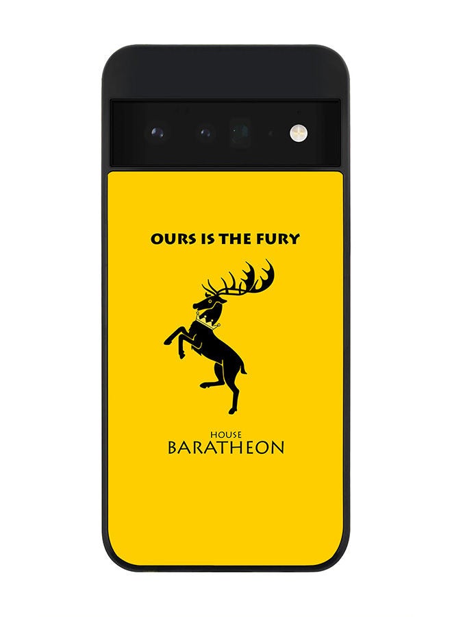 Stylizedd Rugged Black edge case for Google Pixel 6 Pro 5G Slim fit Soft Case Flexible Rubber Edges Anti Drop TPU Gel Thin Cover - GOT House Baratheon - Image 1