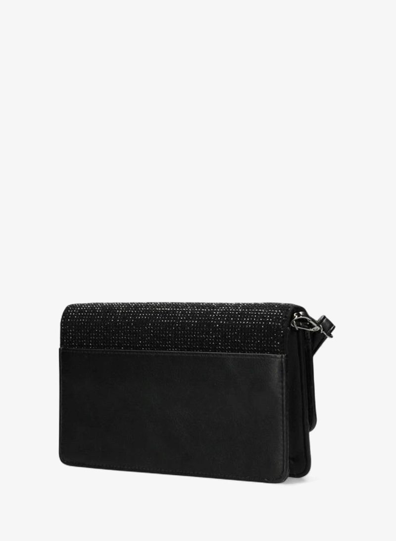 MEXX Embellished Crossbody Bag with Button Closure - Image 5