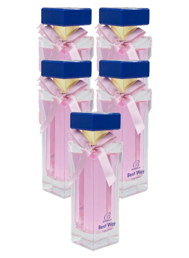 PRIVE 5 Pieces Bordeux Best Way Perfume 100ML - Image 1
