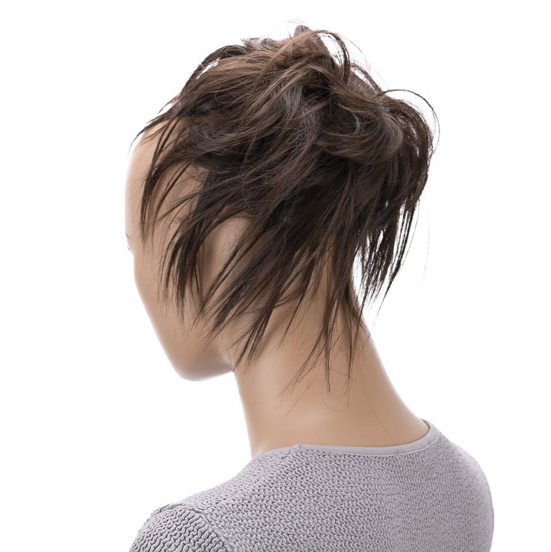 CAISHA XXL Hairpiece Scrunchie Updo Voluminous Slightly Wavy Messy Bun Chocobraun G2F