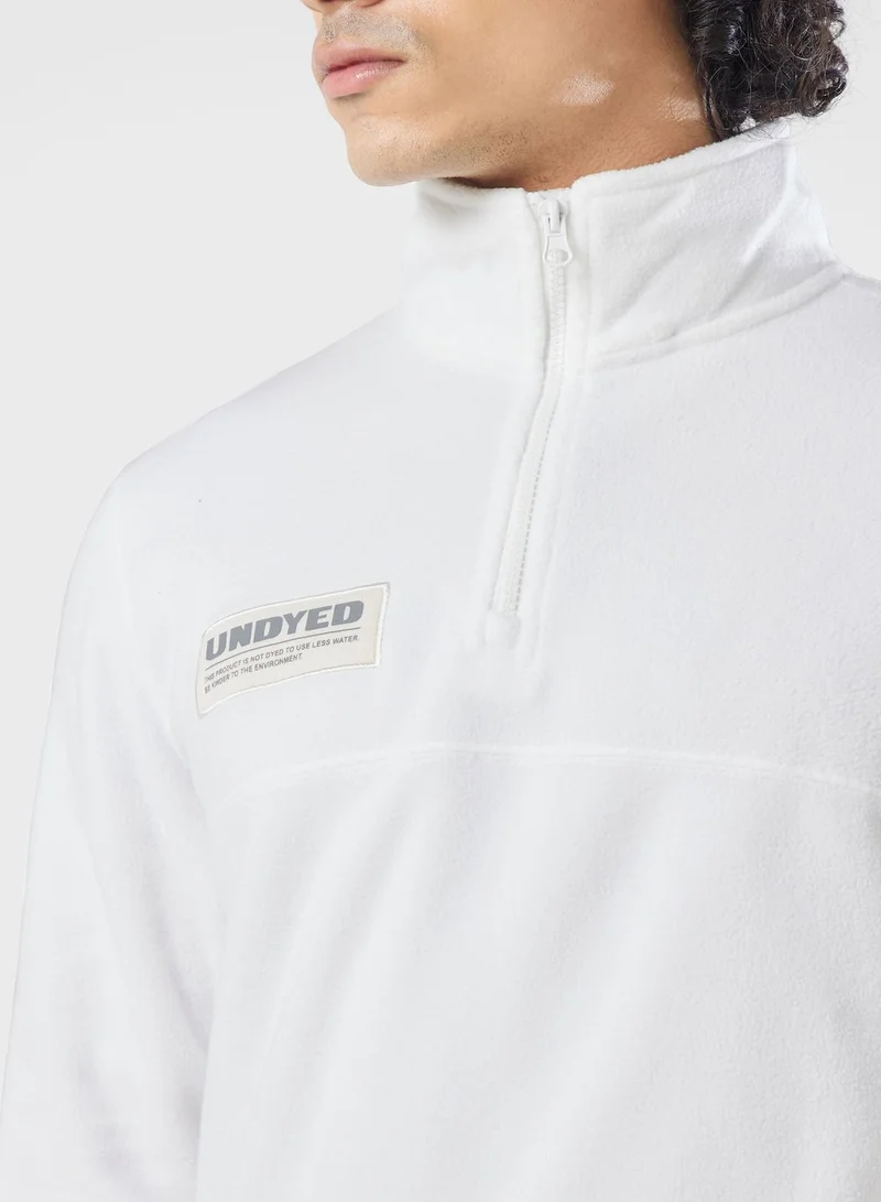 umbro Undyed 1/4 Zip Fleece