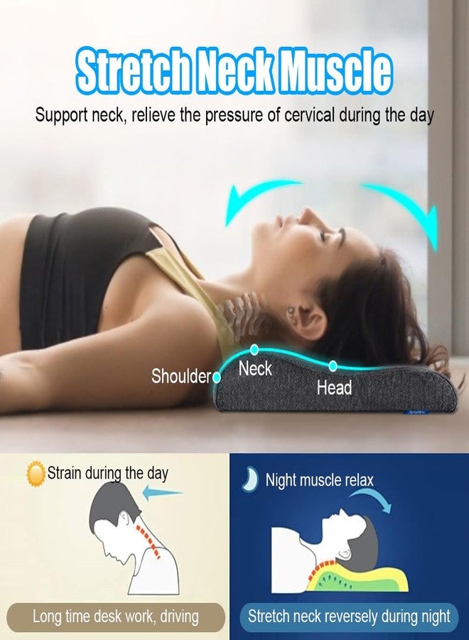 WOOLALA 6CM Ultra Thin Contour Memory Foam Pillow, Thin Pillow for Stomach and Back Sleepers Slim, Low Profile Slim Bed Pillow for Sleeping and Neck Support with Washable Pillow Case - Image 3