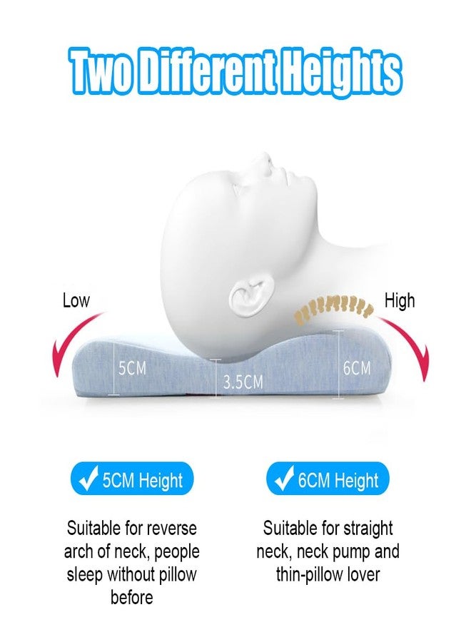 WOOLALA 6CM Ultra Thin Contour Memory Foam Pillow, Thin Pillow for Stomach and Back Sleepers Slim, Low Profile Slim Bed Pillow for Sleeping and Neck Support with Washable Pillow Case - Image 4