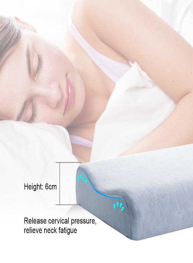 WOOLALA 6CM Ultra Thin Contour Memory Foam Pillow, Thin Pillow for Stomach and Back Sleepers Slim, Low Profile Slim Bed Pillow for Sleeping and Neck Support with Washable Pillow Case - Image 2