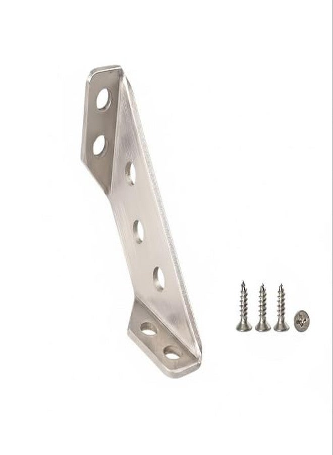 Krizkey Stainless Steel Corner Brackets | Heavy-Duty Angle Braces for Furniture, Shelves, Cabinets & DIY Projects | Rust-Resistant, Universal L-Shaped Support Brackets (Pack of 4) - Image 1