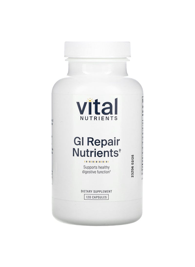 Vital Nutrients GI Repair Nutrients, 120 Capsules