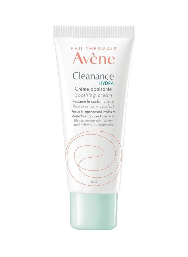 Cleanance Hydra Soothing Cream - Restores Comfort for Dry, Irritated, Blemish-Prone Skin