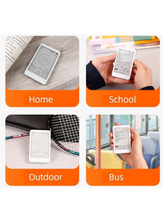 Yoidesu MP3 Player with 2.7in Ink Screen, HiFi Sound, Type C Charging, Electronic Book, BT 5.0, Music Player for Home Outdoor Travel, Supports Expanded Up to 128GB - Image 5