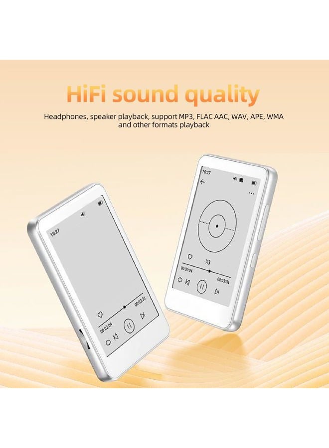 Yoidesu MP3 Player with 2.7in Ink Screen, HiFi Sound, Type C Charging, Electronic Book, BT 5.0, Music Player for Home Outdoor Travel, Supports Expanded Up to 128GB - Image 3