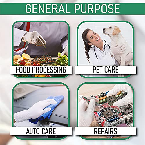 THEMISTO Latex Medical Examination Hand Gloves, Disposable Gloves Non-Sterile and Less Powdered, White Coloured Surgical Gloves - Pack of 50 Pieces(Medium) - Image 4