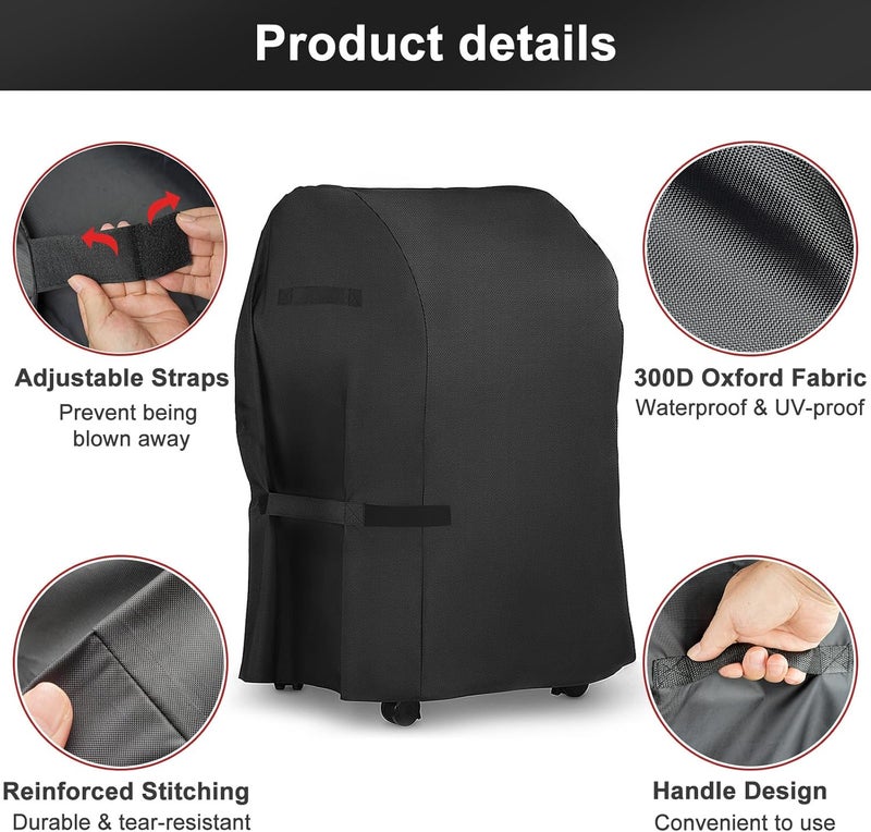 LBTING Grill Cover, 40-inch Heavy Duty 300D Oxford Waterproof Windproof UV Resistant BBQ Gas Grill Cover for Outdoor Barbecue Fit Most Brands Weber, Brinkmann, Char Broil, Holland - Image 3