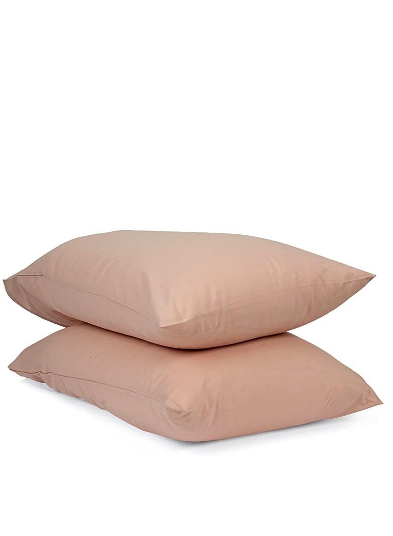 طقم كيس مخدة كتان وقطن مقاس 50*70سم باستال - Image 2