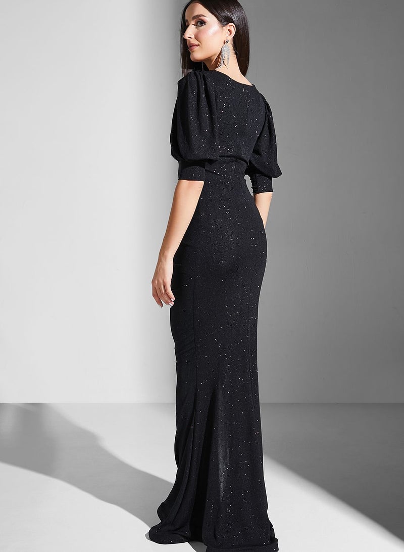 Ella Limited Edition Sequin Ruched Gown Dress  - Image 2