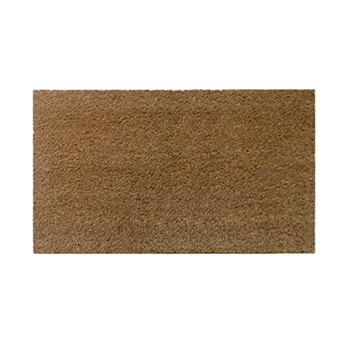 ATMAH Plain Coir Doormat, (Beige, 40cm x 70cm) - Image 1