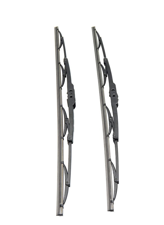 EMTC - EMTC Pack of 2 | 16" Inch | EM-405 Metal Wiper Blade Universal Used for more than 98% Cars - Image 1