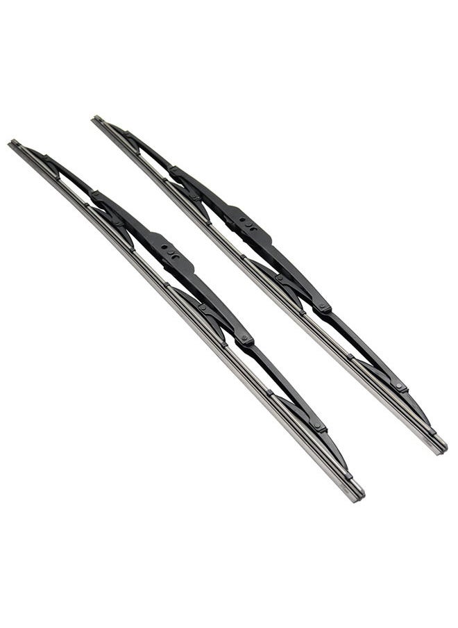 EMTC - EMTC Pack of 2 | 16" Inch | EM-405 Metal Wiper Blade Universal Used for more than 98% Cars - Image 1