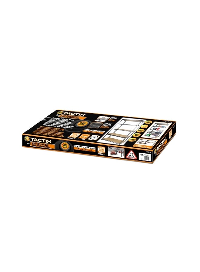 Tactix 5-Tier High-Quality Performance Freestanding Shelf Rack Grey and Brown 152.5 x 76 x 30.5 cm 329014  - Image 5