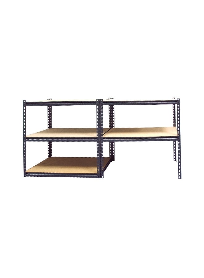 Tactix 5-Tier High-Quality Performance Freestanding Shelf Rack Grey and Brown 152.5 x 76 x 30.5 cm 329014  - Image 4
