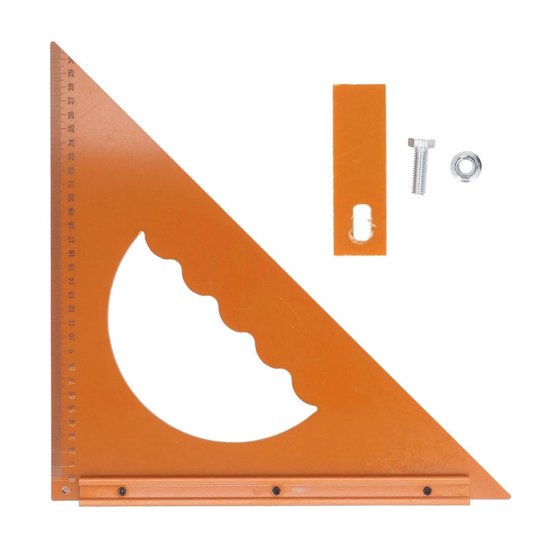 90 Degree Right Angle Ruler 31cm Engineering Plastic for Woodworking Carpenter Crafting Projects - Image 2