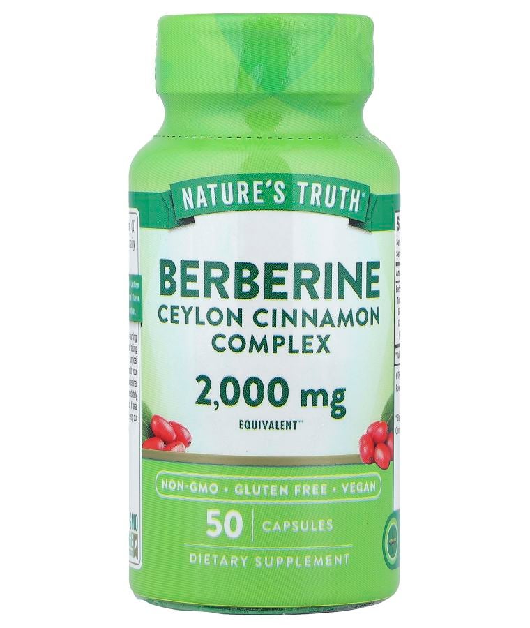Berberine Ceylon Cinnamon Complex 2000 mg 50 Capsules