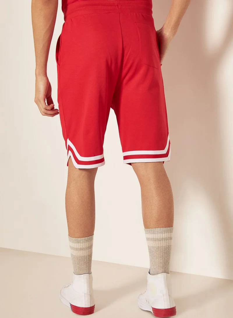 SP Characters Marvel Print Drawstring Shorts