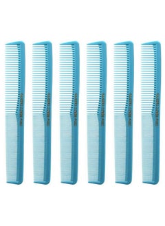 Allegro Combs Allegro Barber Combs Set - 400 Hair Cutting and Styling Combs, 6 Pcs. Pocket Combs for Stylists (Baby Blue)  - Image 1