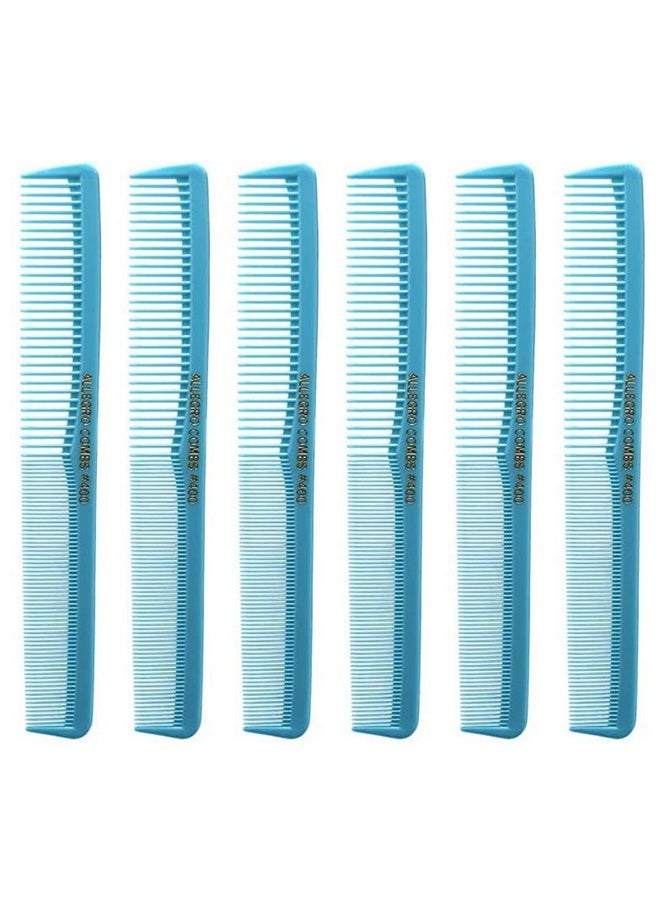 Allegro Combs - Allegro Barber Combs Set - 400 Hair Cutting and Styling Combs, 6 Pcs. Pocket Combs for Stylists (Baby Blue) - Image 1