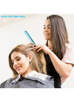 Allegro Combs Allegro Barber Combs Set - 400 Hair Cutting and Styling Combs, 6 Pcs. Pocket Combs for Stylists (Baby Blue)  - Image 4