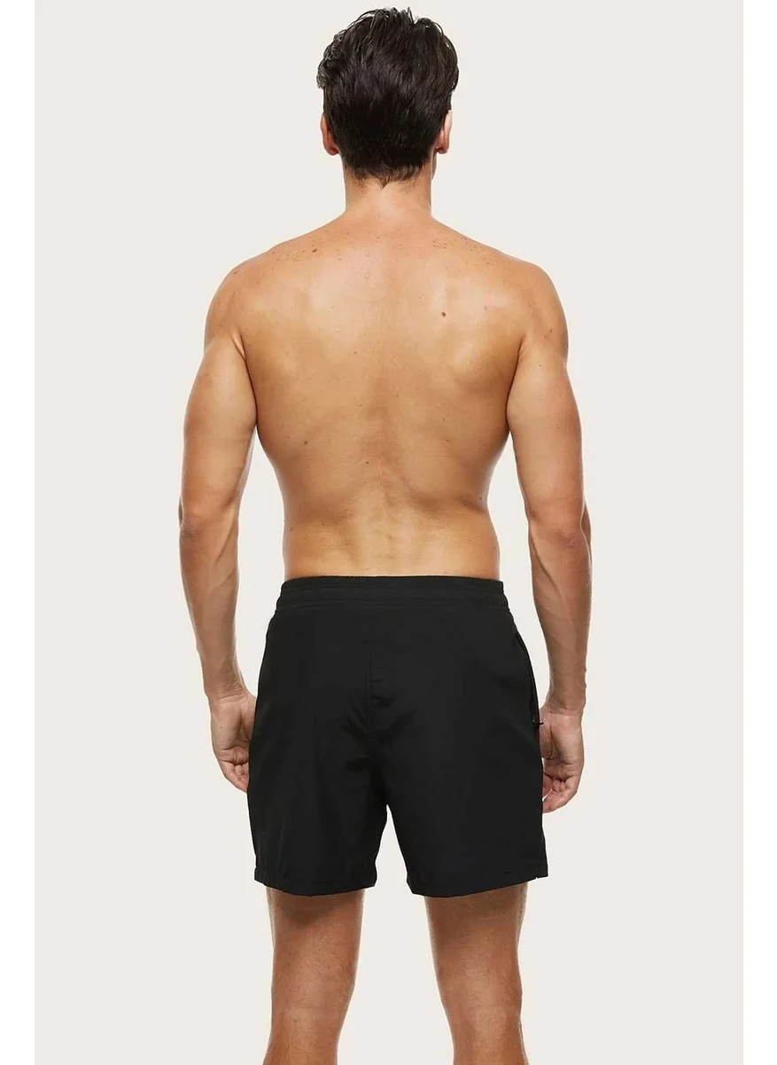 انجلسين Men's Basic Standard Size Swimsuit with Zipper Pocket Swim Shorts