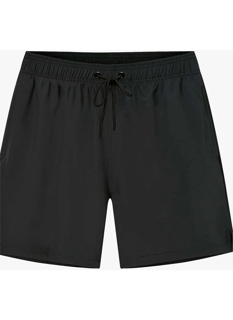 Angelsin Men's Basic Standard Size Swimsuit with Zipper Pocket Swim Shorts