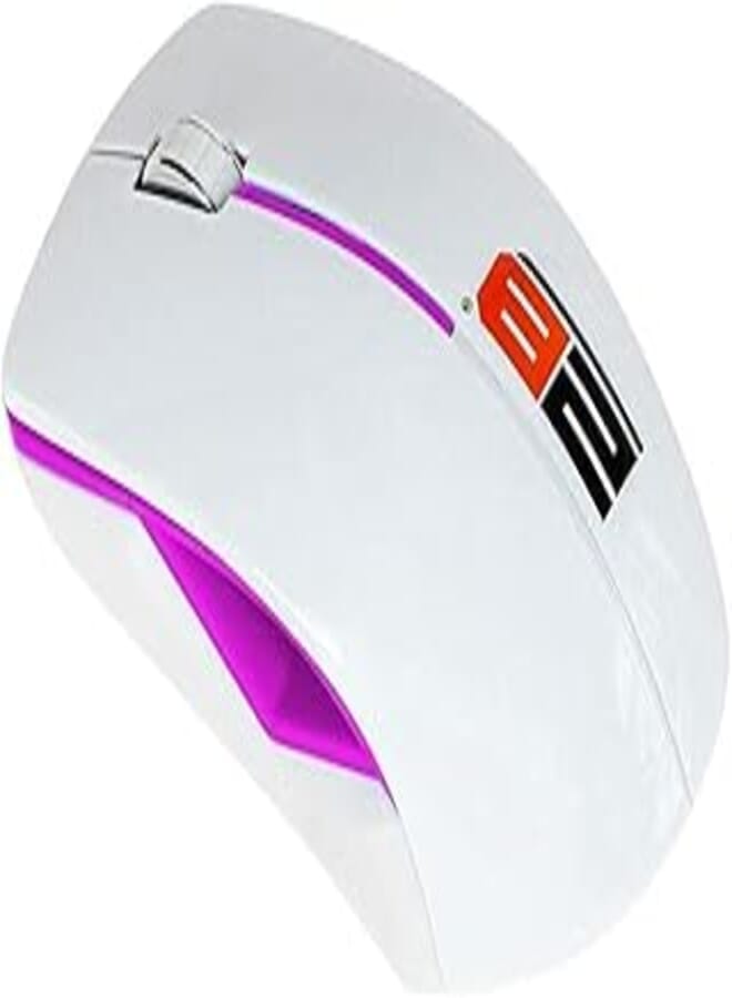 2B (MO33P) 2.4G Wireless Mouse - Pink With White Cover