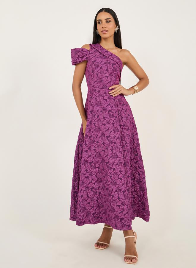 Styli Floral Jacquard Dress  - Image 1