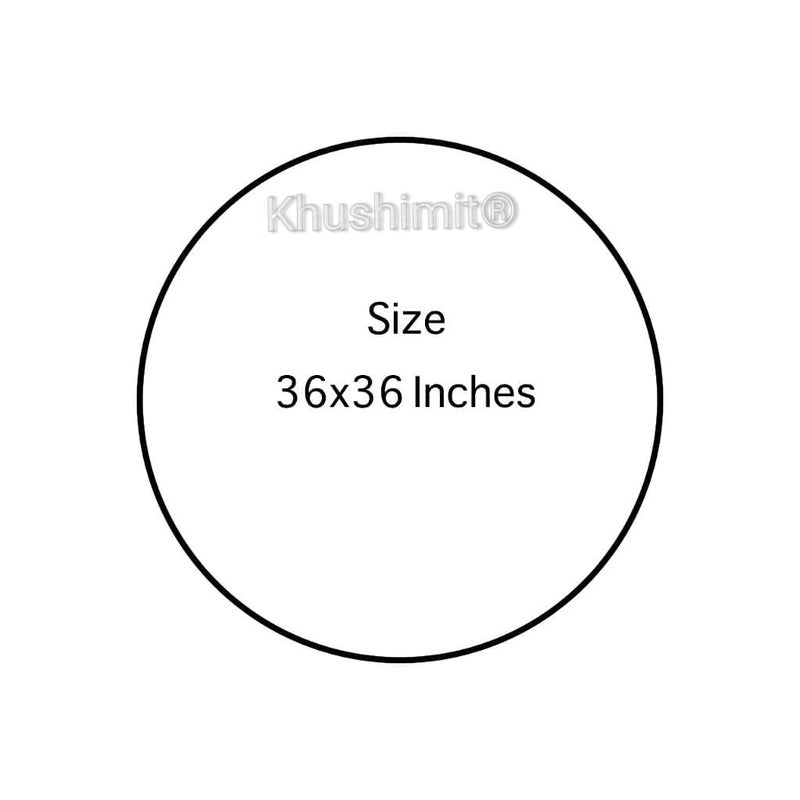 Khushimit® Water Resistant Baby Bed Sheet Protector || Baby Enjoy Food on Bed with Playing || Baby Playing Sheet || Picnic Mat for Baby with Stain Resistant || Size- 36 * 36 Inch || (Design-KM1003) - Image 5