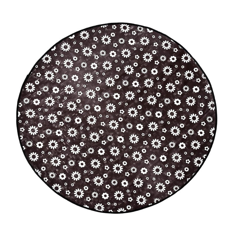 Khushimit® Water Resistant Baby Bed Sheet Protector || Baby Enjoy Food on Bed with Playing || Baby Playing Sheet || Picnic Mat for Baby with Stain Resistant || Size- 36 * 36 Inch || (Design-KM1003) - Image 4