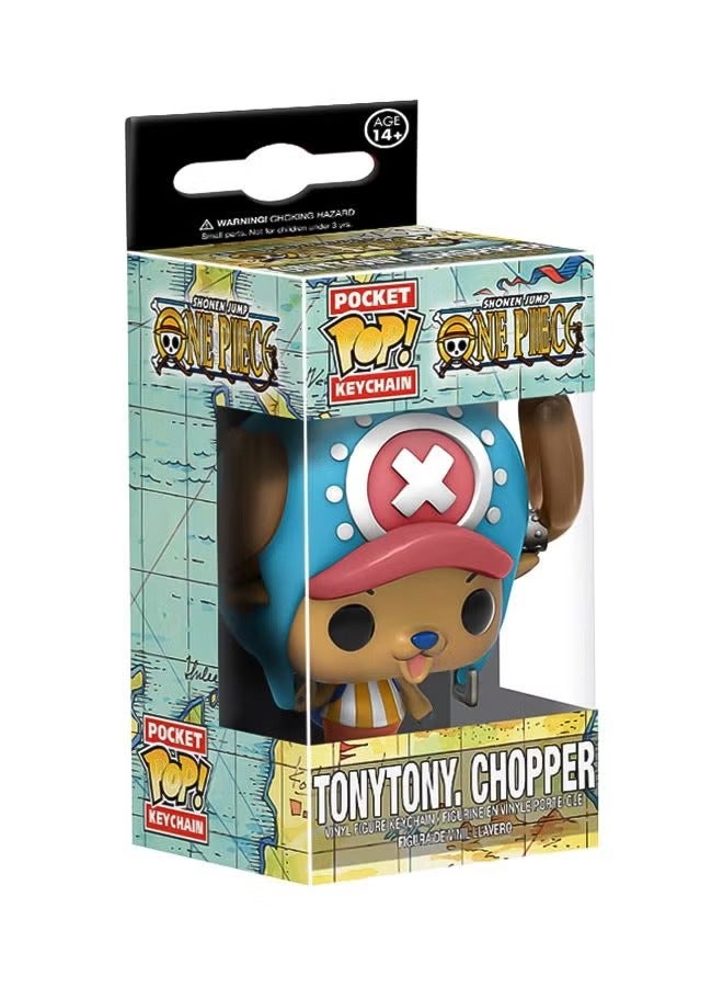 سلسلة مفاتيح بوب! بمجسم شخصية تشوبر من مسلسل "One Piece" 4سم - Image 2