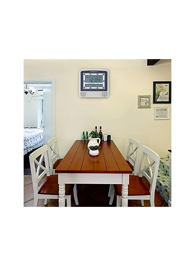 IAF Clock, Prayer Times Table Clock Muslim Azan Clock, Muslim Digital Alarm with Instruction Manual and Pen, Digital Muslim Prayer Alarm Athan Islamic for Prayer - Image 3