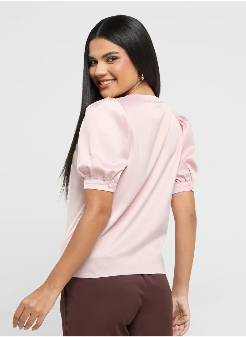 ELLA Puff Sleeve Top