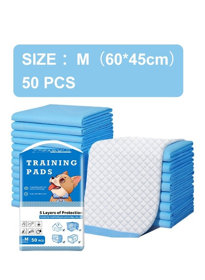 وسادة بول سميكة قابلة للاستعمال مرة واحدة ماصة سريعة الجفاف مضادة للتسرب لتدريب الجراء على استخدام المرحاض 45×60 سم 50 قطعة - Image 5