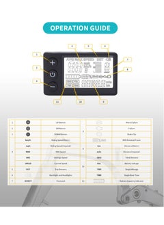 Y&D Ebike LCD Display Meter Multi-Function High Quality IP65 Waterproof Bicycle Computer and Compatible with UART 2 Protocols  - Image 3