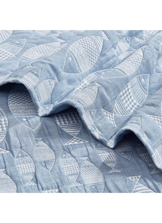 Home Box Sea World Fishes 2-Piece Single Comforter Set - 135x220 cm  - Image 4