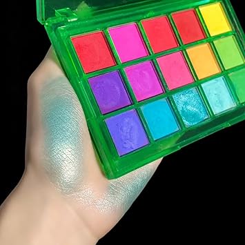 KARLOR 15 Colors Eyeshadow Palette Green Blue Purple Eye shadow Spring Matte shimmer colorful Eyeshadow glitter longlasting Well Pigmented green Eye Shadow Pallets for women - Image 3