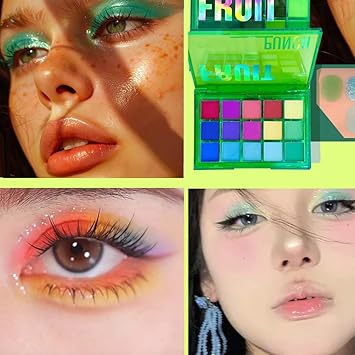 KARLOR 15 Colors Eyeshadow Palette Green Blue Purple Eye shadow Spring Matte shimmer colorful Eyeshadow glitter longlasting Well Pigmented green Eye Shadow Pallets for women - Image 5