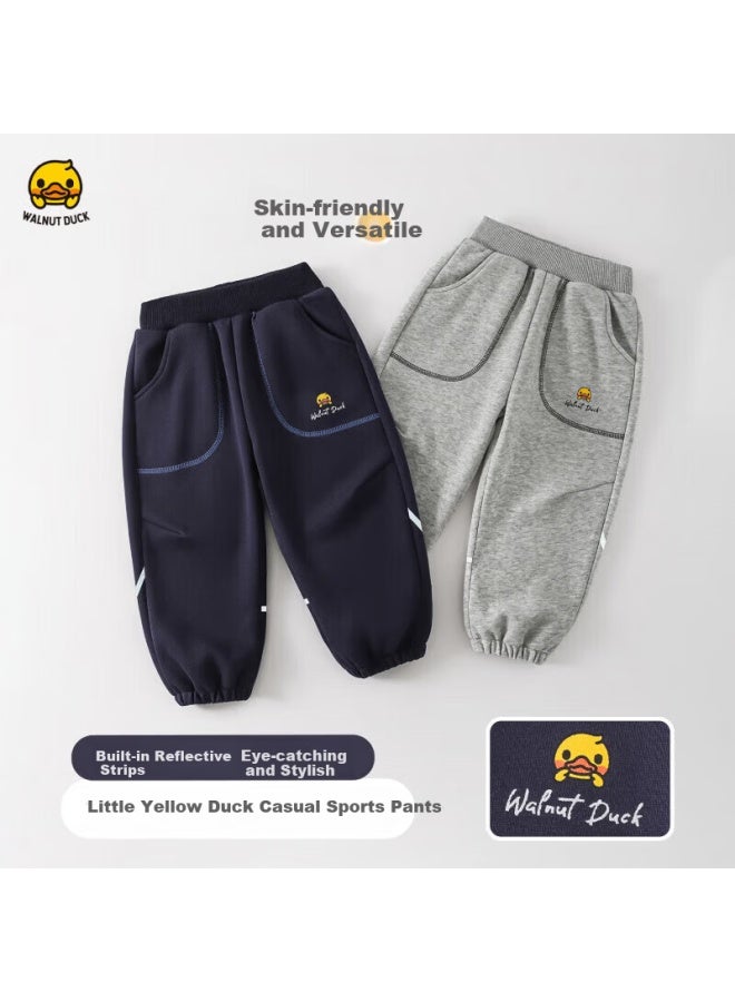 Walnut Duck Little Yellow Duck Kids Sweatpants Spring New Boys Casual Jogger Pants Cute Trousers - Image 3
