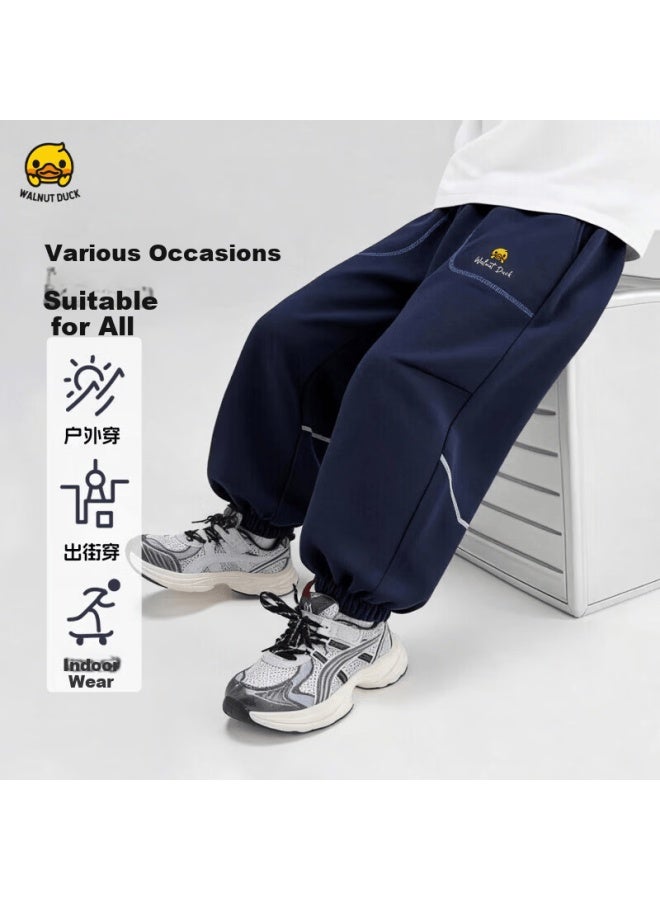 Walnut Duck Little Yellow Duck Kids Sweatpants Spring New Boys Casual Jogger Pants Cute Trousers - Image 2